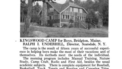 newspaper clipping photo of the dining hall