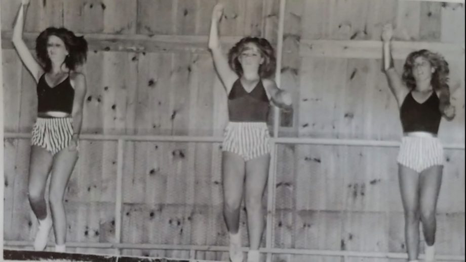 old photo of gymnastics girls