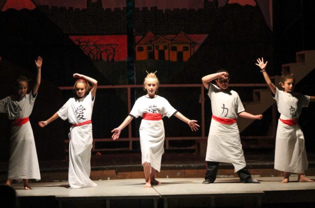 young campers performing a musical