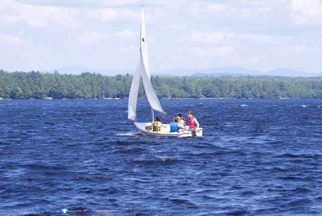 sailboat in the lake