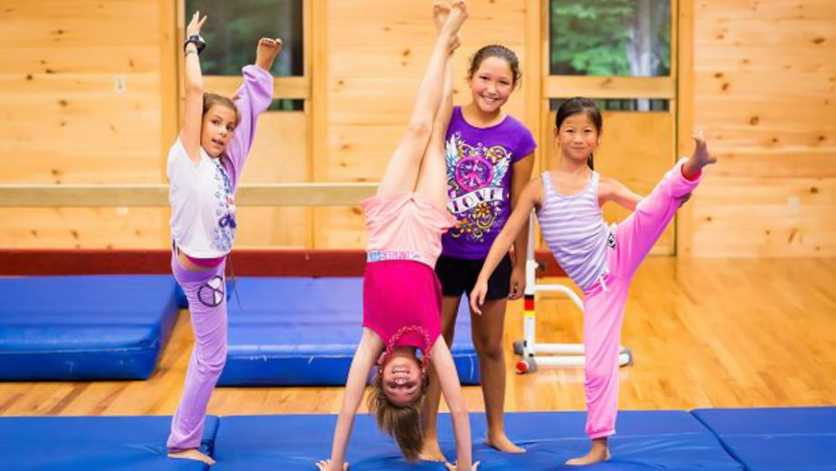 girls at gymnastics